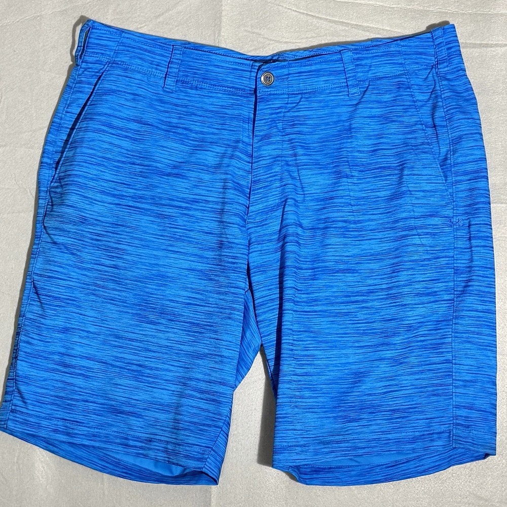 Under Armour Mens 40 Match Play Golf Shorts‎ Blue Heathered 11" Inseam 1272357